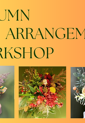 Autumn flower arranging