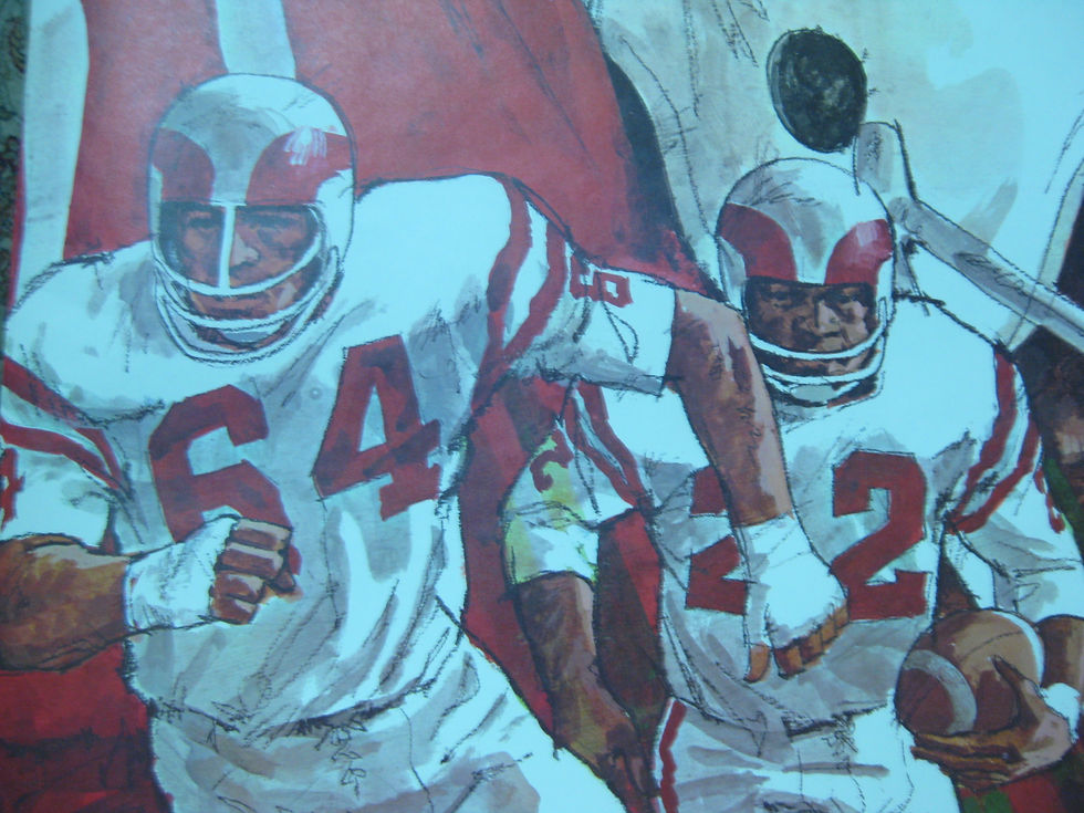 Thumbnail: MONTREAL ALOUETTES VINTAGE CFL FOOTBALL TEAM POSTER -