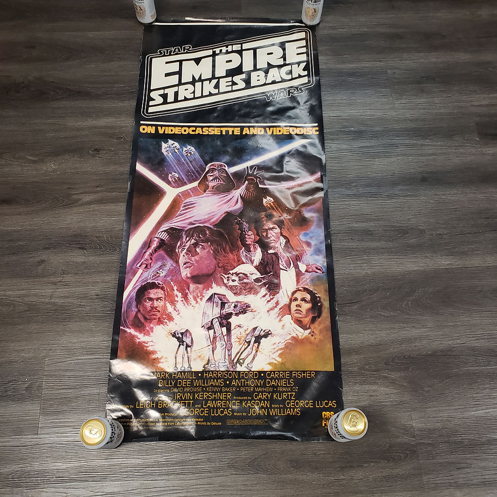 Thumbnail: EMPIRE STRIKES BACK VIDEO STORE POSTER 1980'S