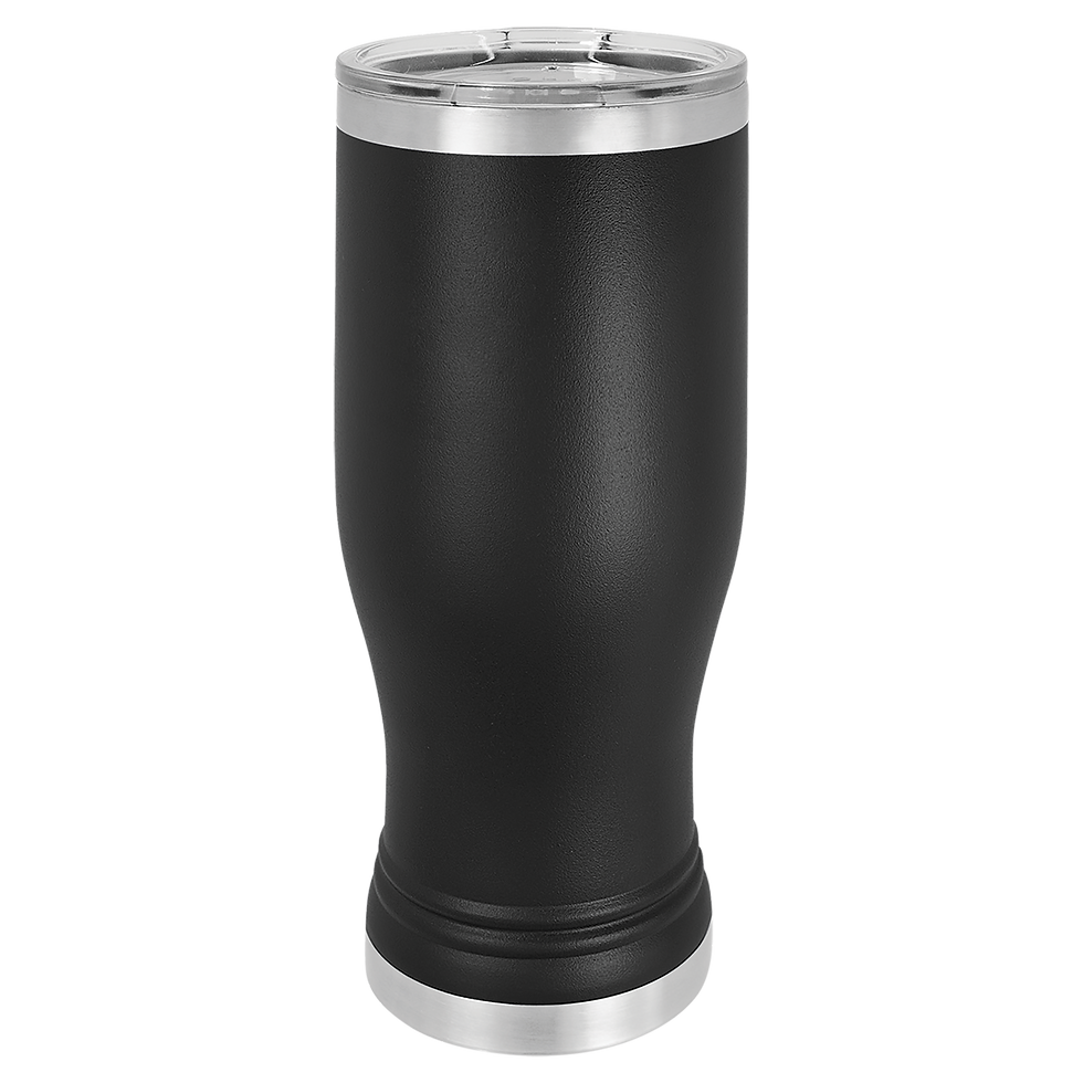 Polar Camel 20 oz Pilsner in Black - blank product, shown without engraving