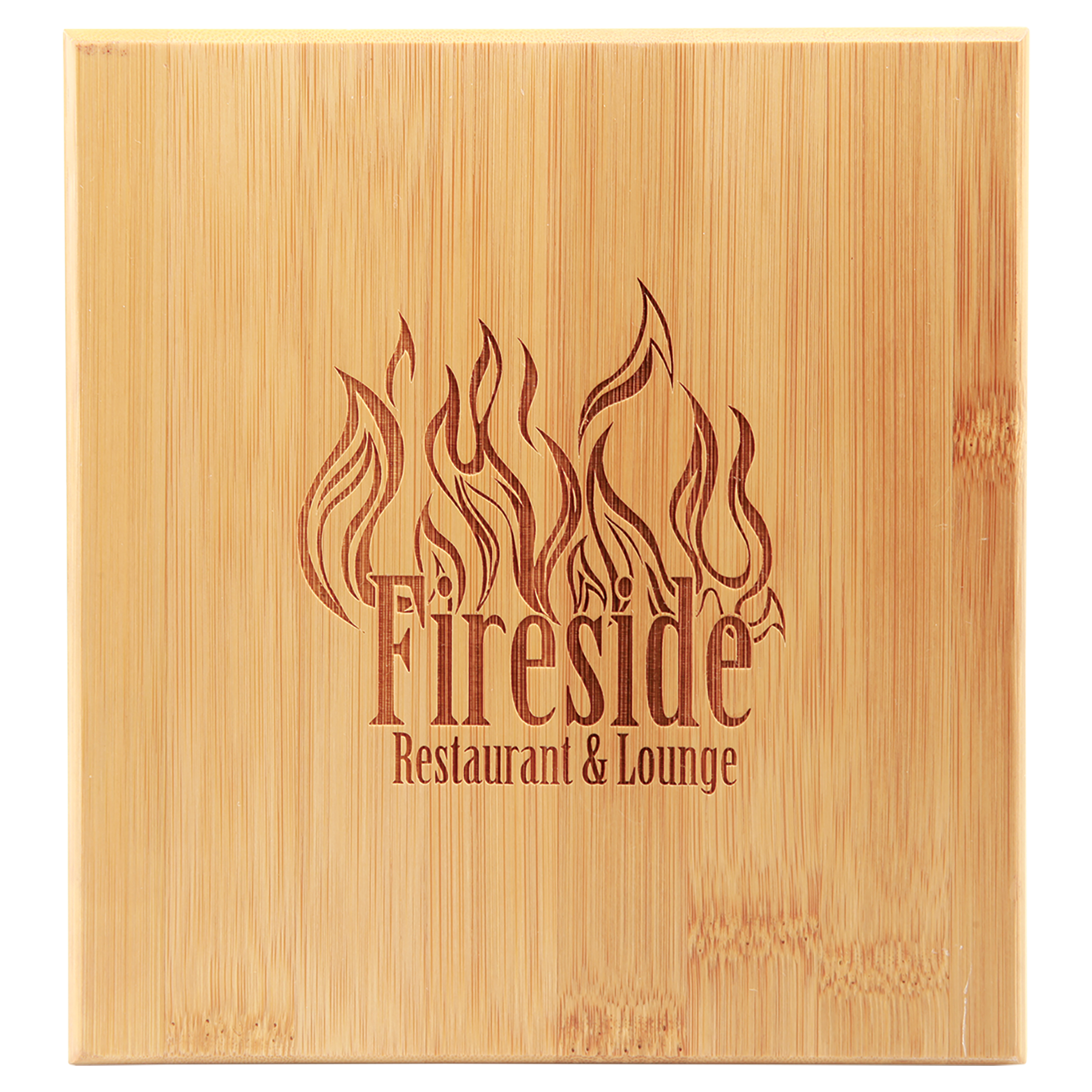 Bamboo Whiskey Stone Set - engraved sample shown (example engraving)