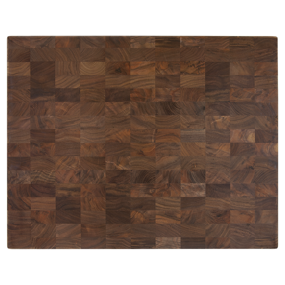 Walnut Butcher Block Cutting Board in 16x13x1.375" - blank product, shown without engraving