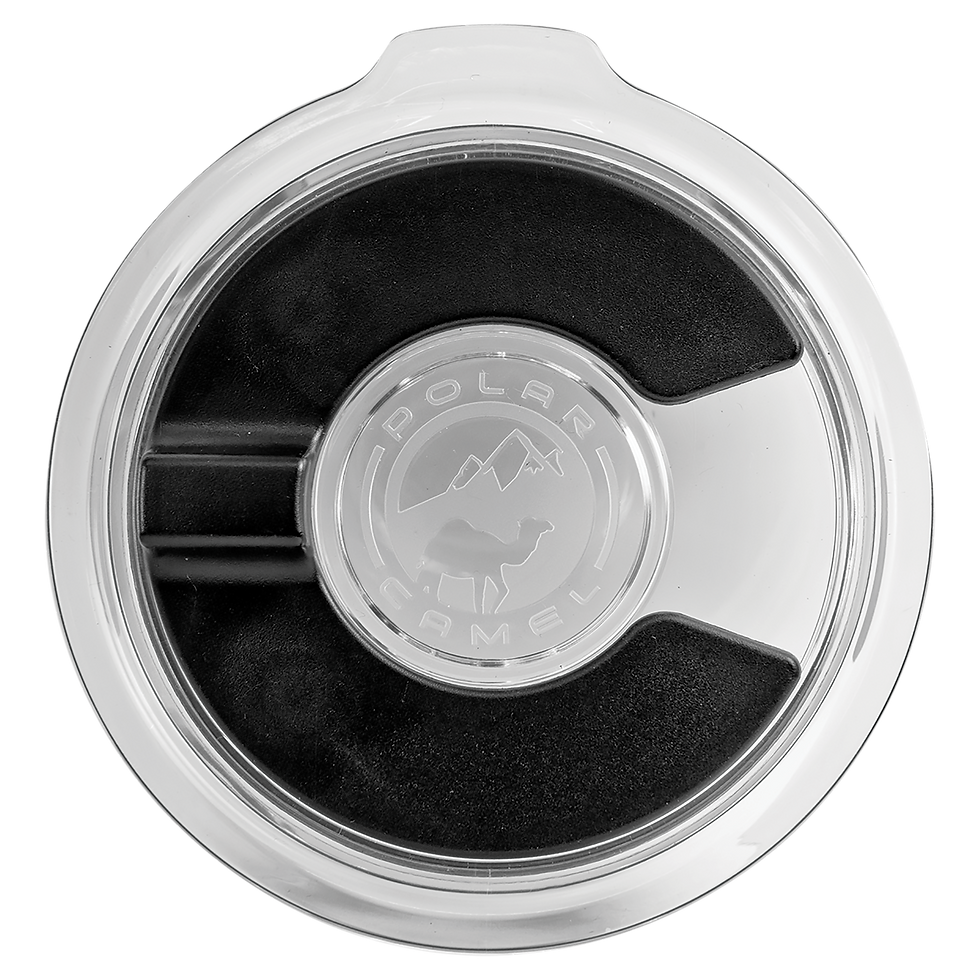 Polar Camel Magnetic Lid - 30 oz Tumblers & 40 oz Travel Mugs - engraved sample shown (example engraving)