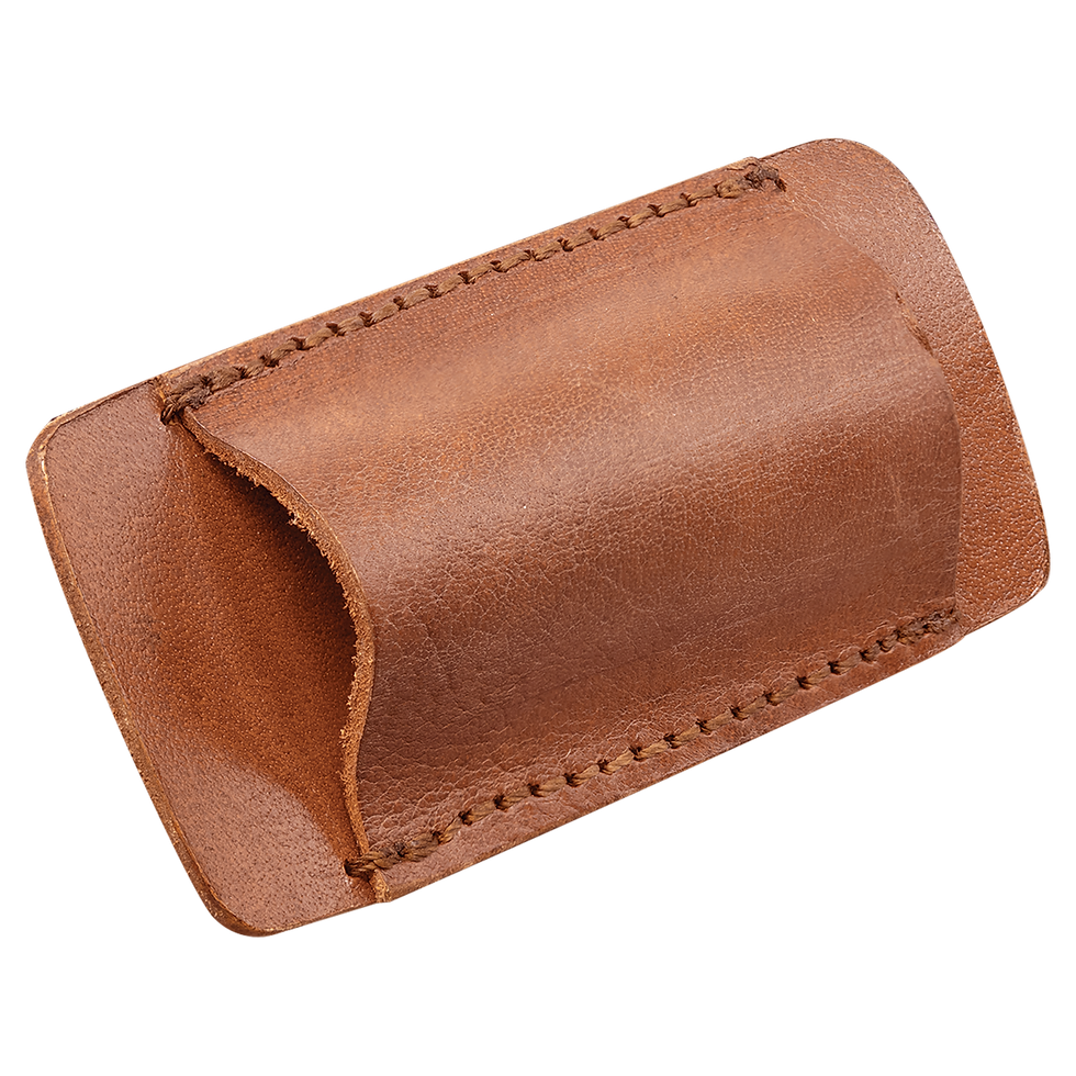 Bison River 4.5" Leather Belt Sheath - angle view