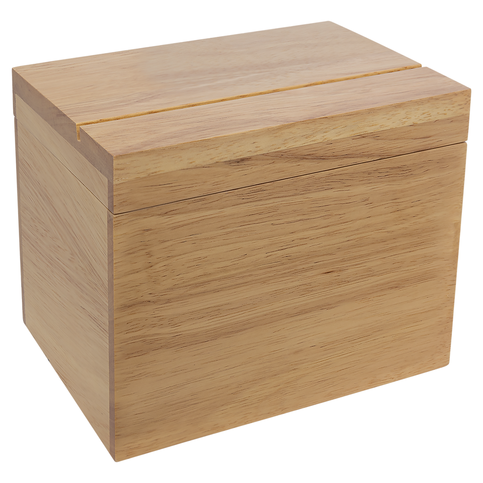Wood Keepsake Box - blank product, shown without engraving