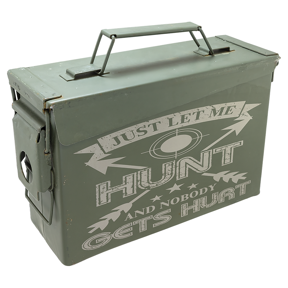 Steel Ammo Can in 30 Cal - engraved sample shown (example engraving)