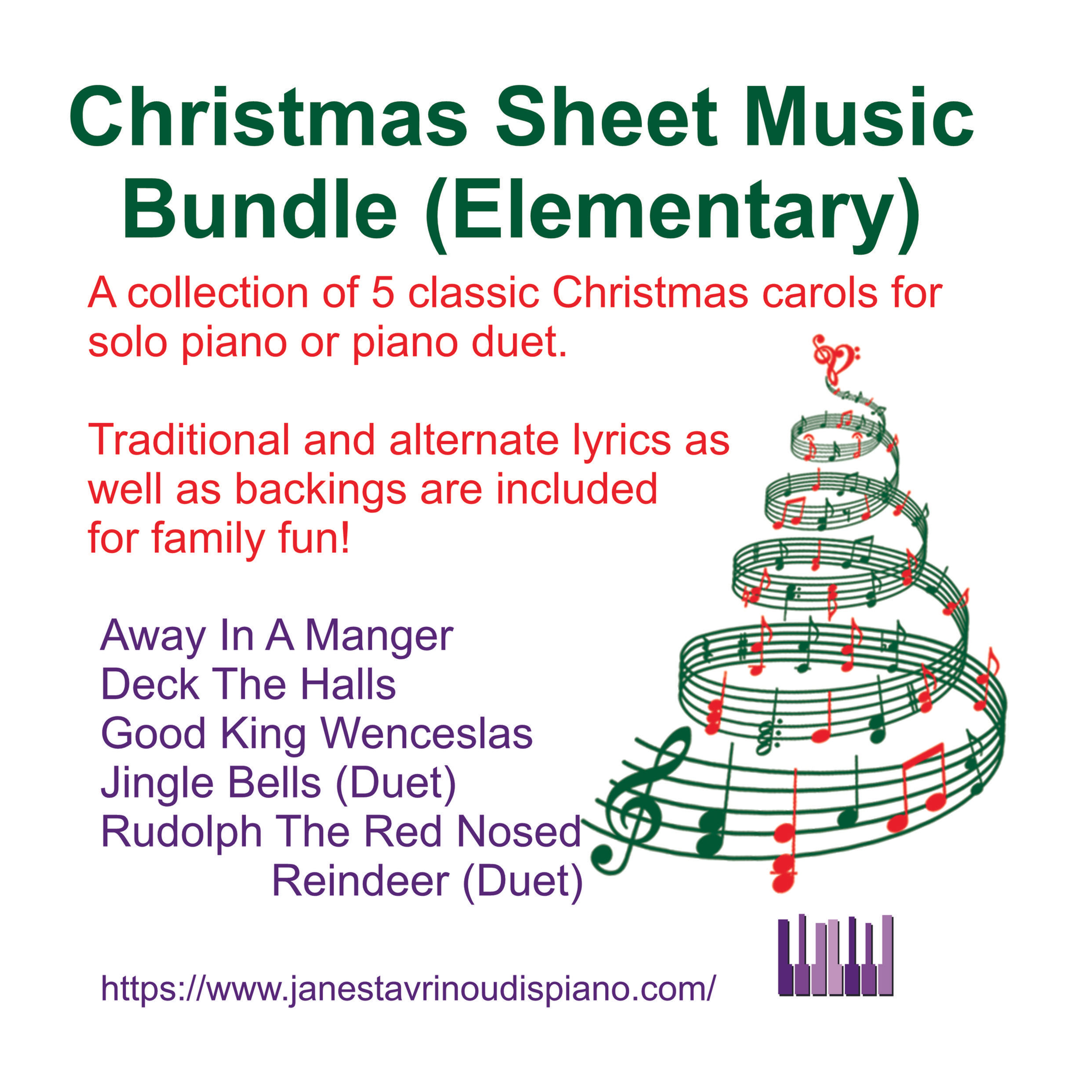 Elementary Christmas Carols Bundle