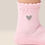 Thumbnail: Heart Ruffle Pink - Crew Grip Socks