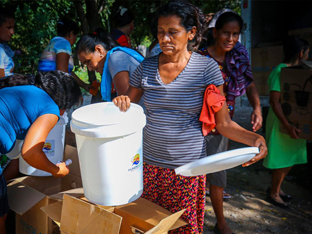 Delivery of 37 water filters to the community of El Coyolar
