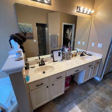 Residential basic bathroom cleaning