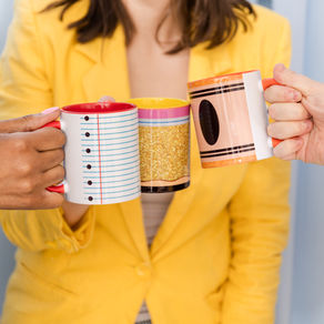 three women in diverse industries cheers coffee mugs over entrepreneur connections