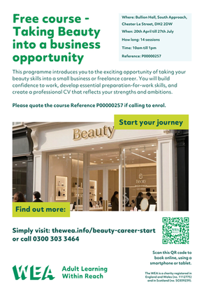 Earn money from your talents with Free courses from WEA