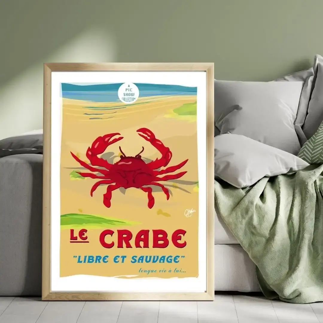 Poster A3 (29.7cm x 42cm)-Crabe-portrait