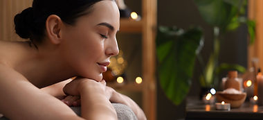 woman relaxing in spa