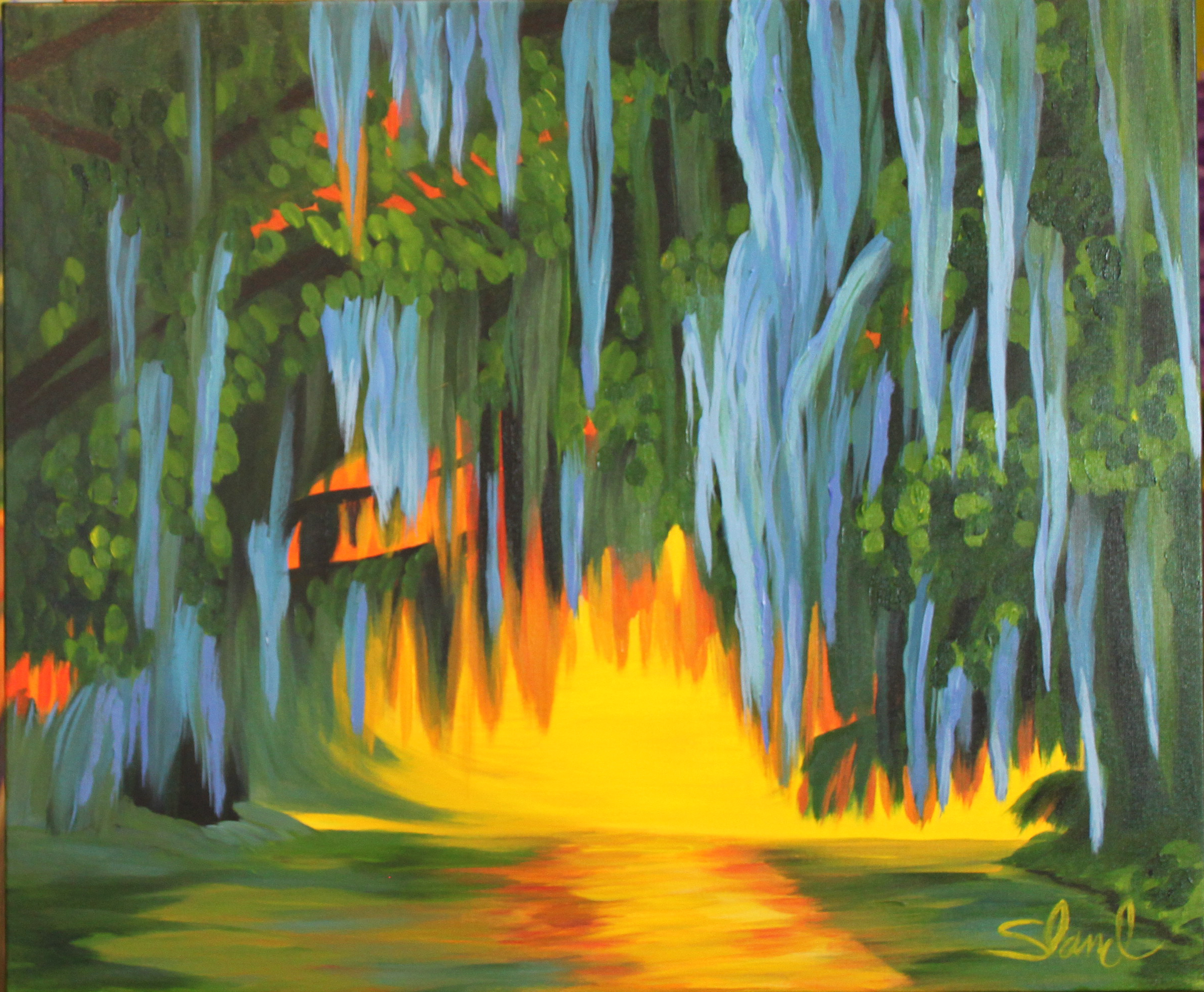 Sunsest in the Bayou_24Wx20H_WB
