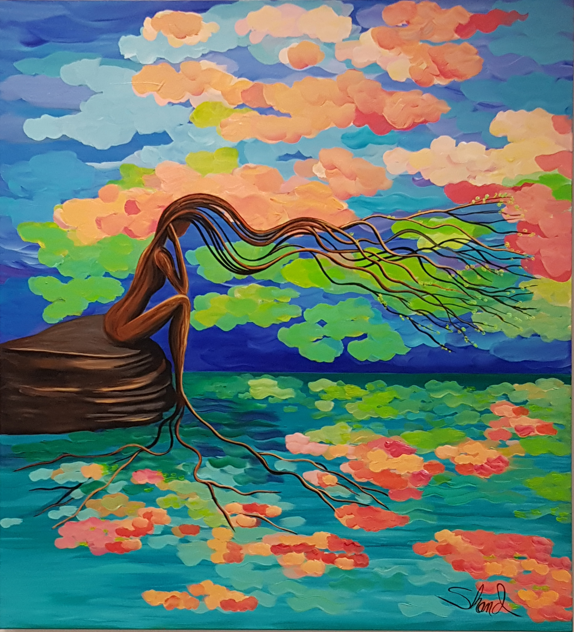 Temporary pain of life 36 x 40 sold