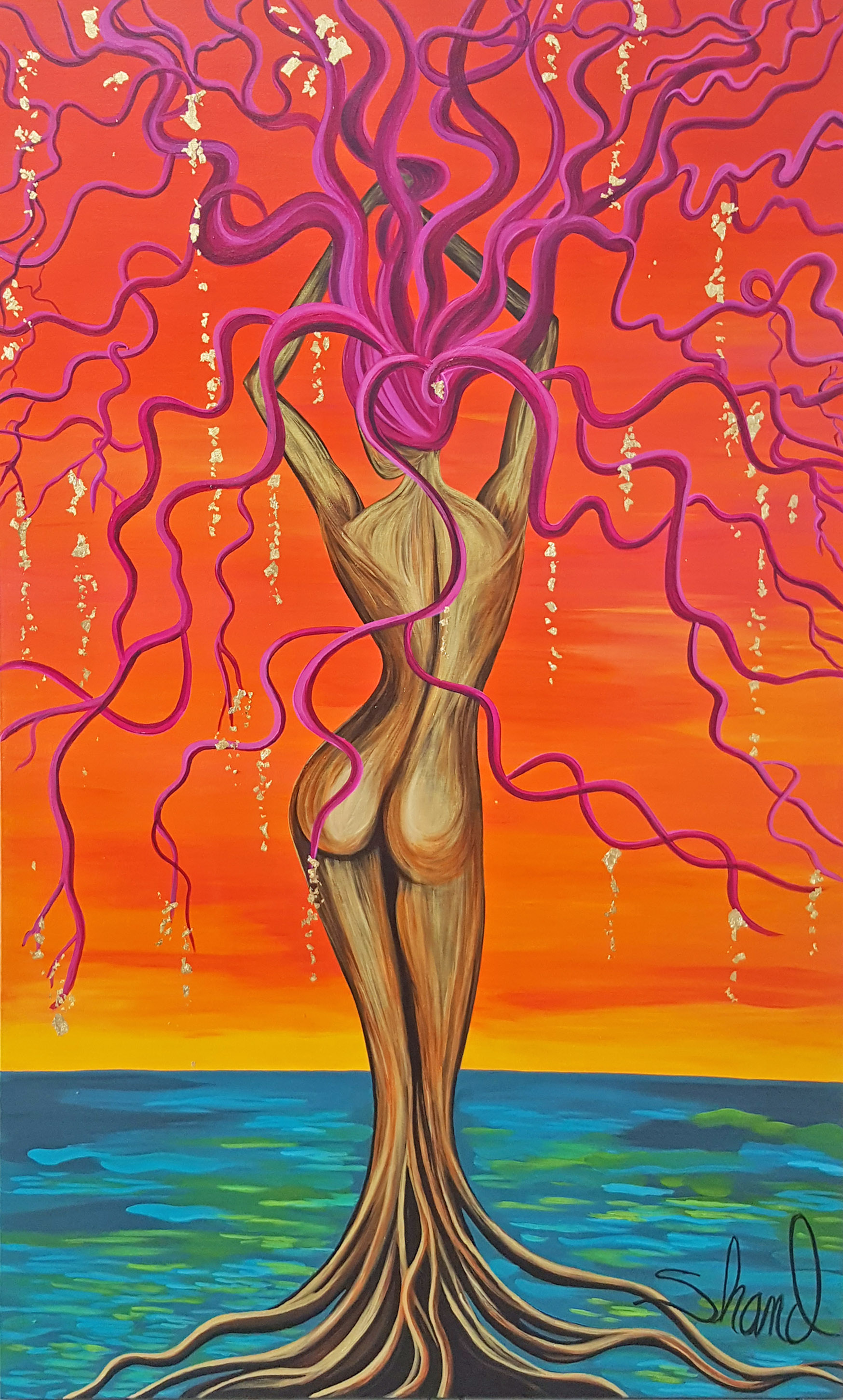Golden Shiva 30 x 48 2017