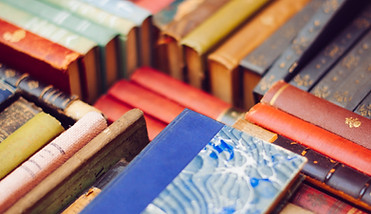 Colourful Pile of Old Books