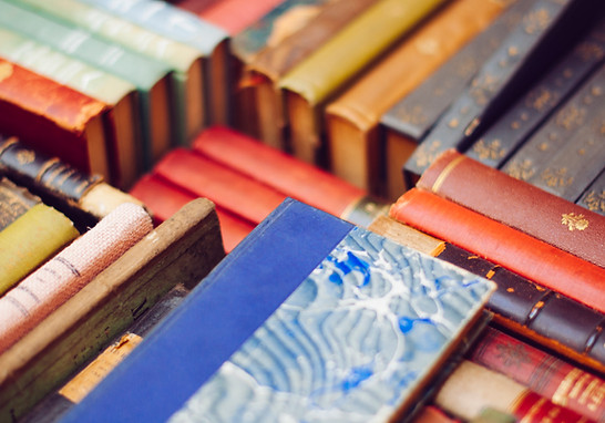 Colourful Pile of Old Books