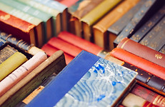 Colourful Pile of Old Books