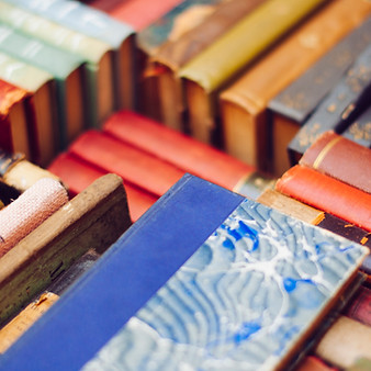 Colourful Pile of Old Books