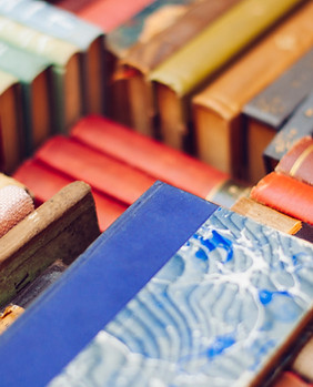 Colourful Pile of Old Books