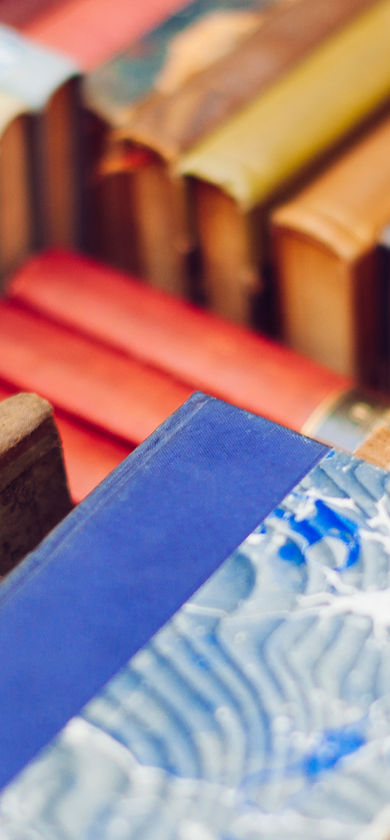 Colourful Pile of Old Books