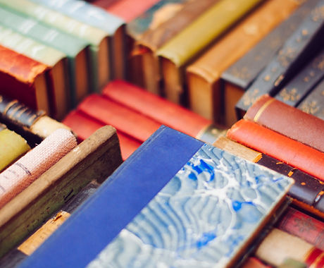 Colourful Pile of Old Books