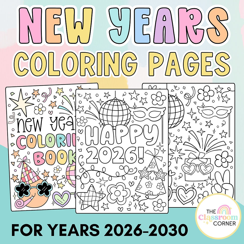Printable Coloring Pages for the New Year