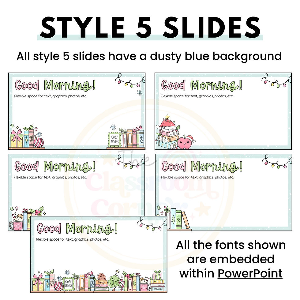 Thumbnail: Christmas Good Morning Slides Templates | Google Slides & PowerPoint
