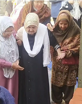 Women participating in prayers at the women-inclusive mosque.