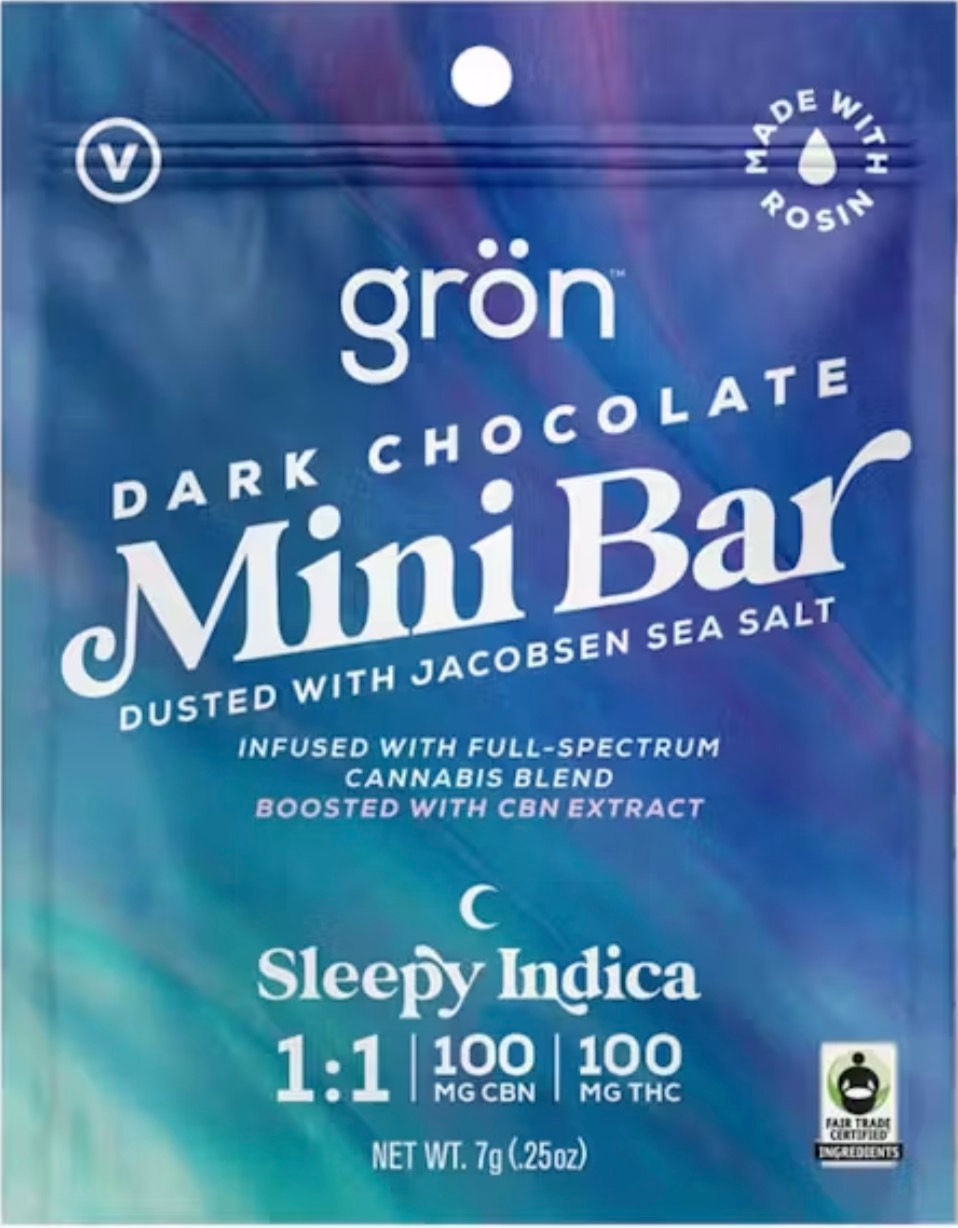 gron brand sleepy indica edible