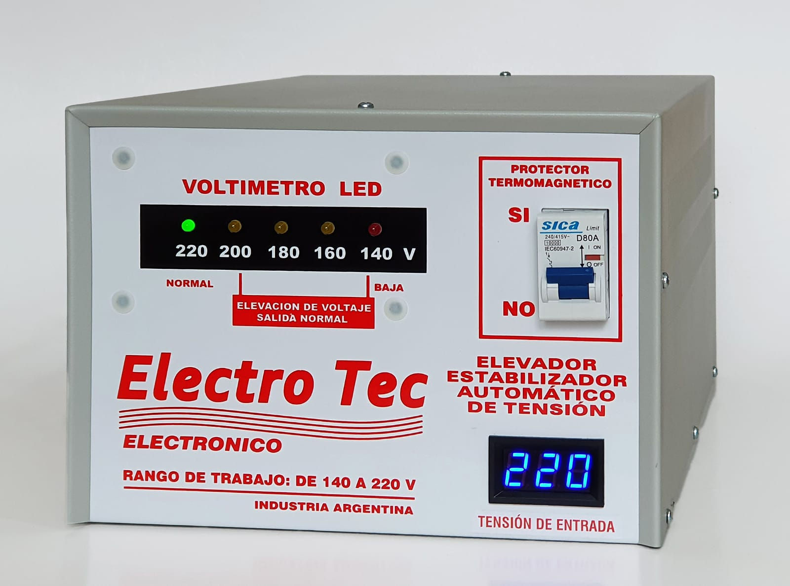 Elevador Automático Tensión 20 Kva R 140v 80 A ElectroTec-Dolar