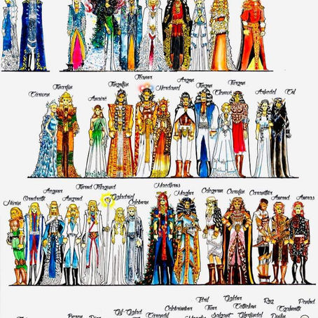 The Silmarillion character chart