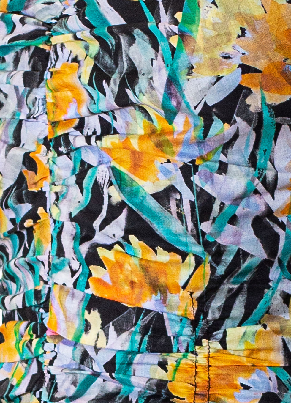 Thumbnail: Tropical Ruched Mini Dress