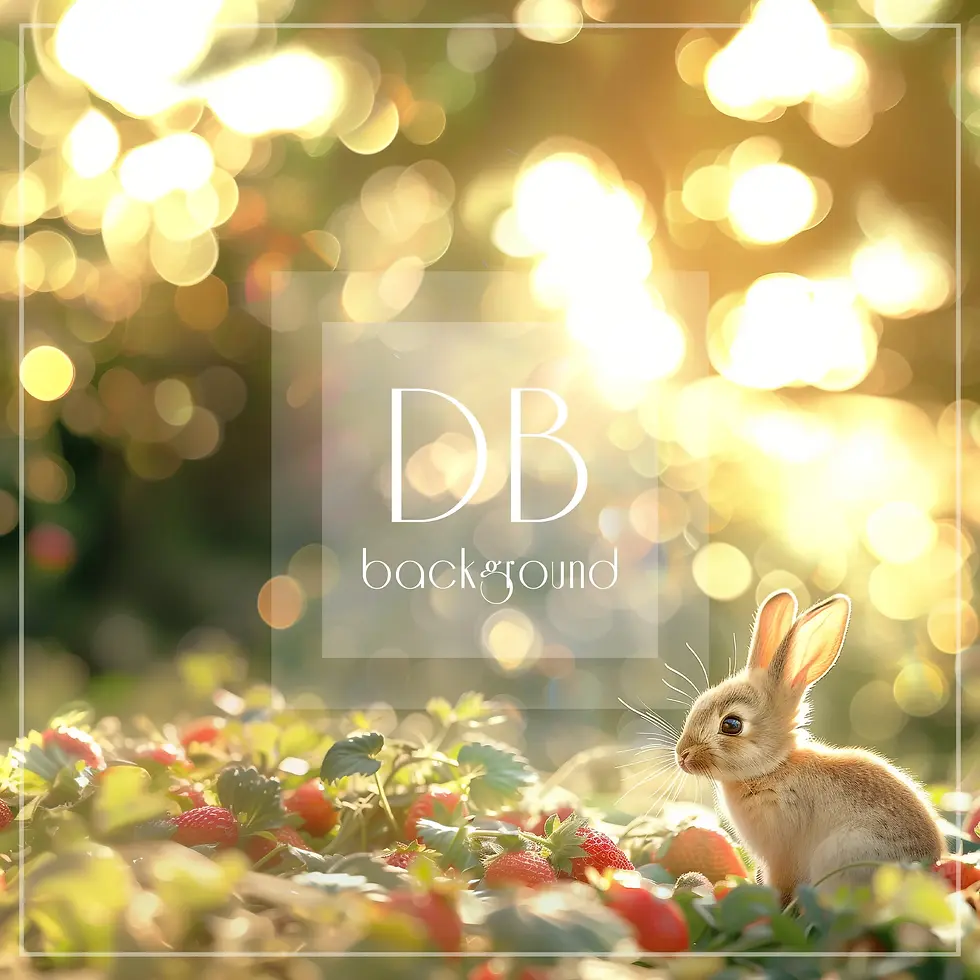 Easter Bunny in Strawberry Field