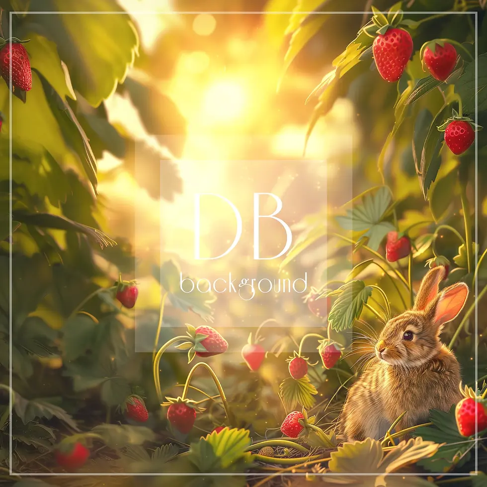 Easter Bunny in Strawberry Field