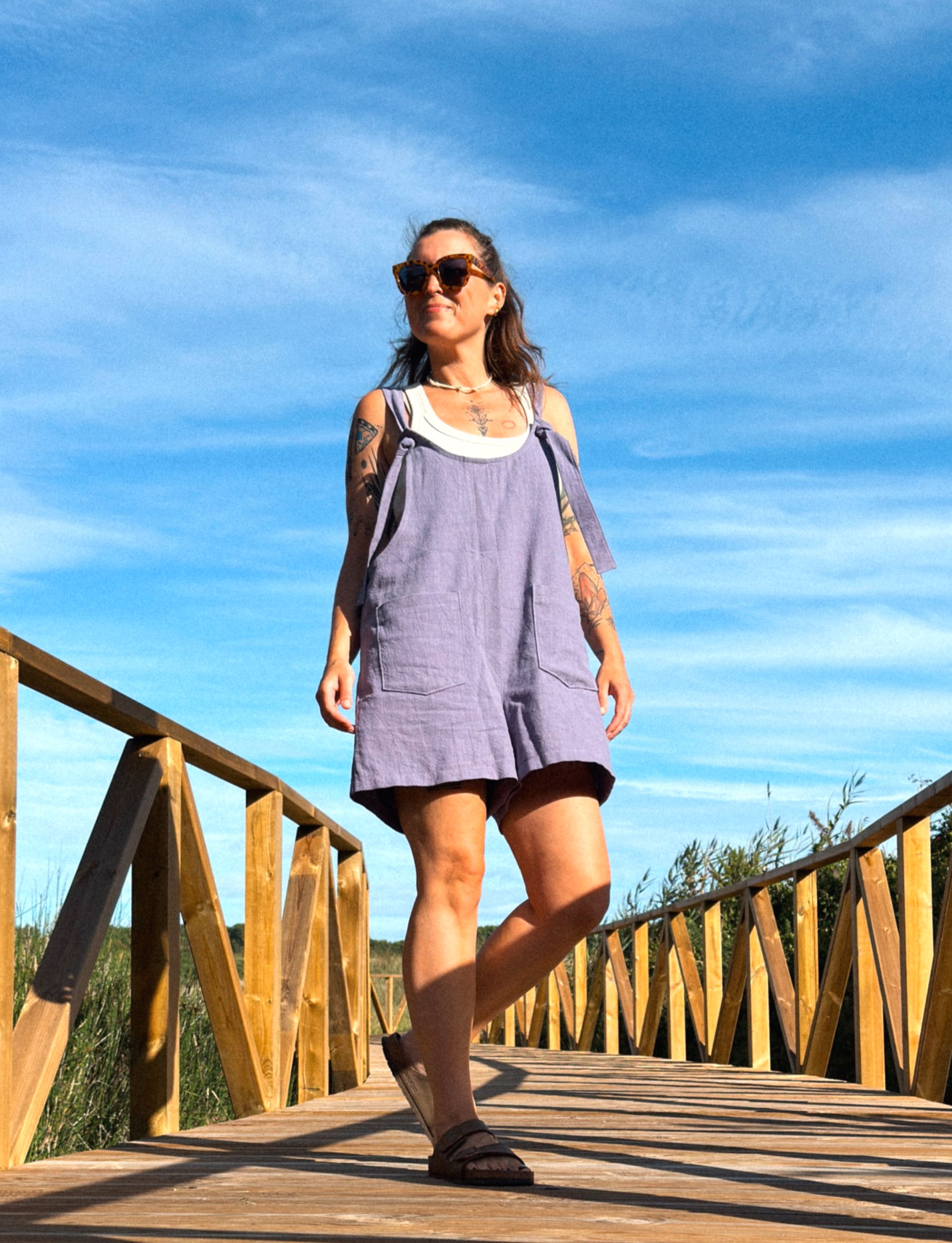 CALI PLAYSUIT PURPLE