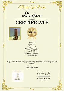 lingam certificate