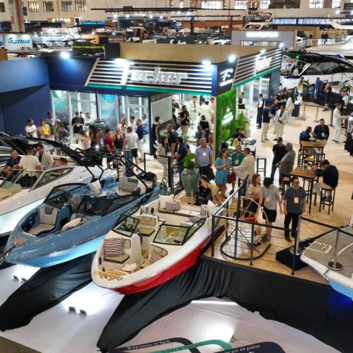 Estande da Focker no São Paulo Boat Show 2026 