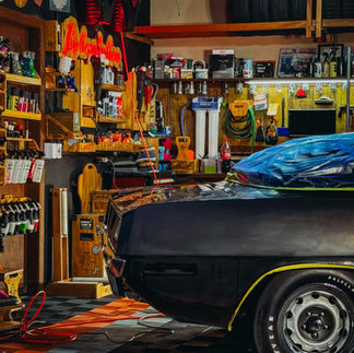Suportes de madeira para estética automotiva da krakoss garage