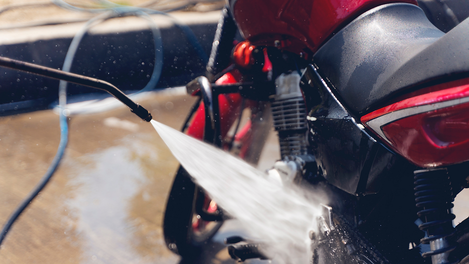 pré lavagem de moto