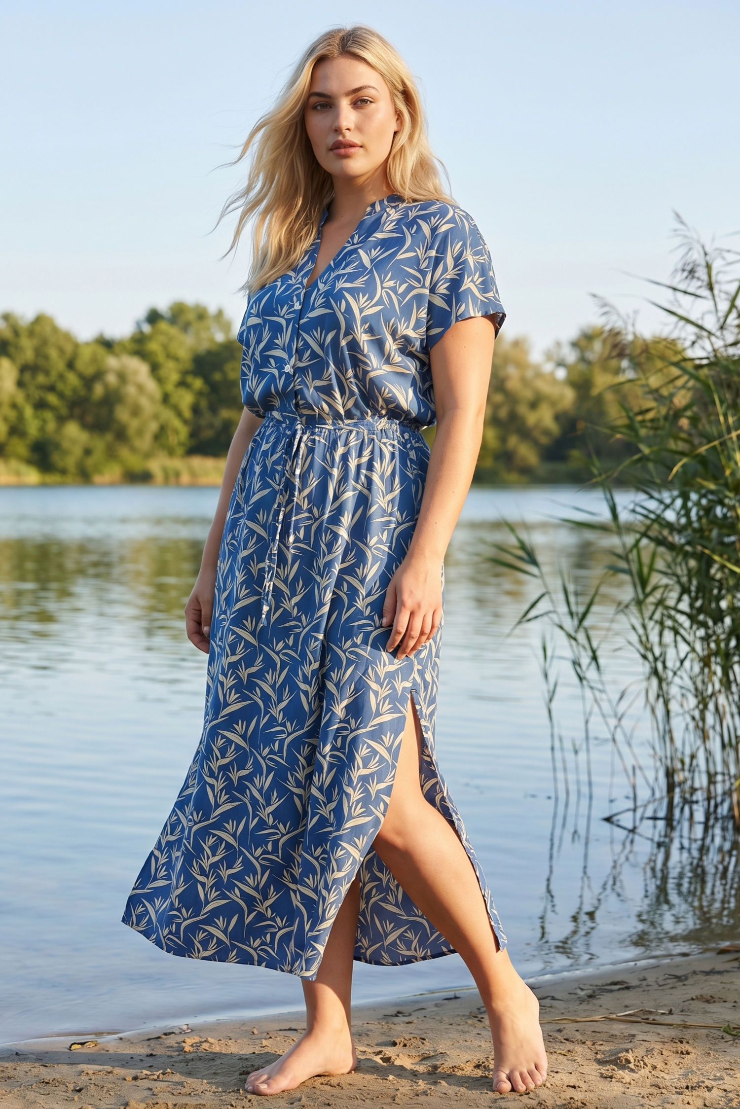 Dress SannaIJ bali blue