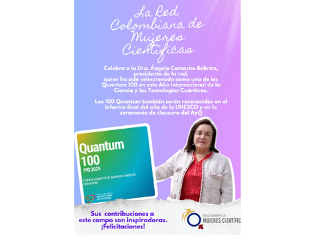 La Dra. Ángela Camacho Beltrán, presidenta de la RCMC, es reconocida entre los Quantum 100