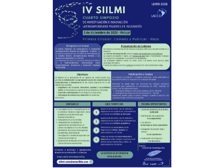 Presenta en el IV SIILMI - Fecha límite 15 de julio