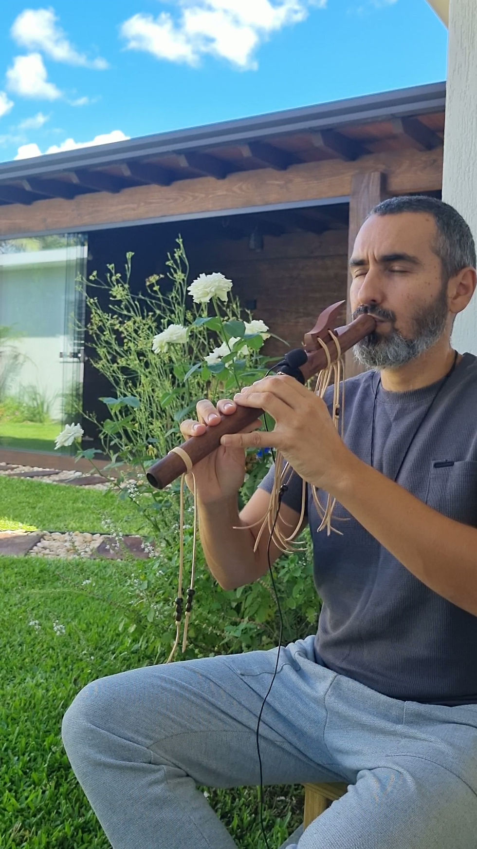 Miniatura: Flauta Nativa Americana (NAF) Bm - Cedro