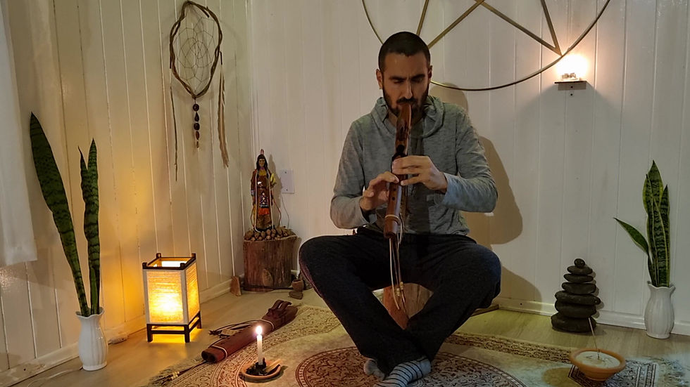 Miniatura: Flauta Nativa Americana (NAF) Am - Cedro