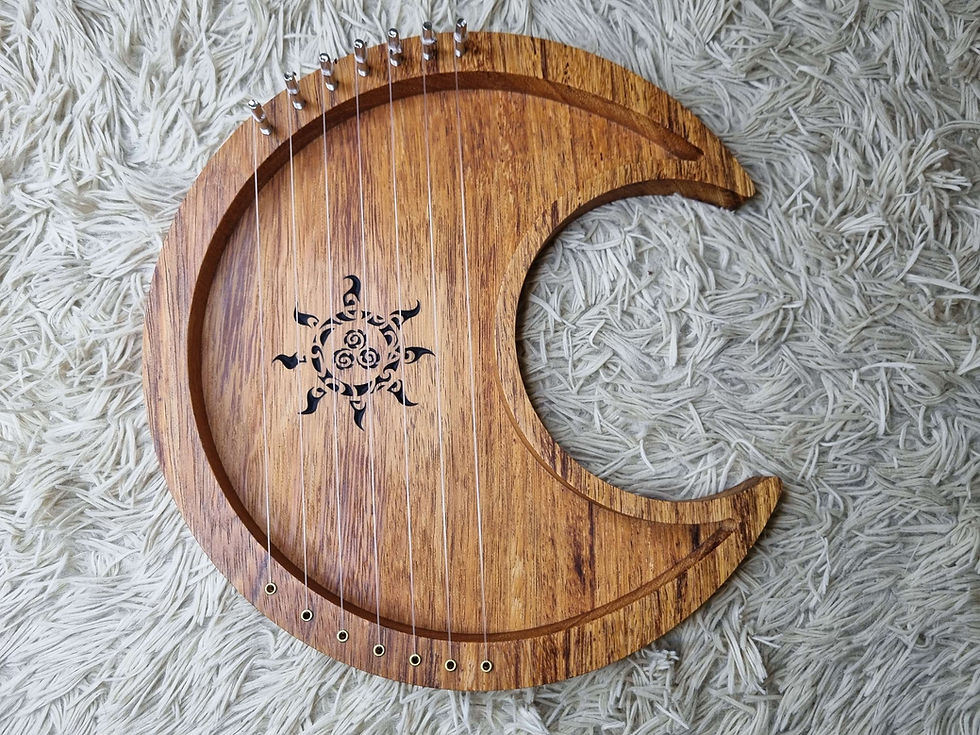 Miniatura: Moon Lyre - Lira da Lua |Angelim Pedra|
