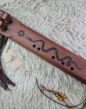 Flauta Nativa Dupla (drone) Gm  |Série Especial|