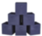 BETTER Pack of 6 Soft Handle Cube Foldable Bins -